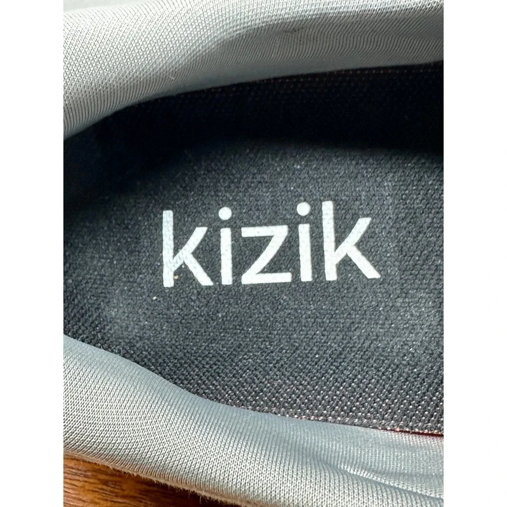 Kizik Venice Slip On Sneakers Grey Canvas Hands Free Shoes Mens 8W Womens 9.5W
